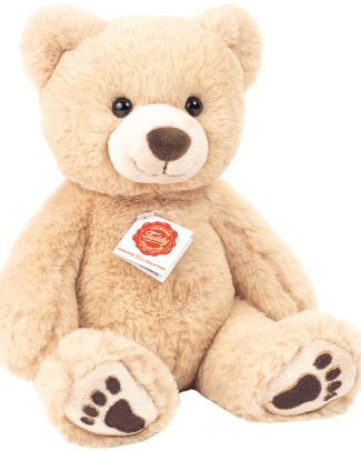 Knuffeldier beer Mikai - zachte pluche stof - premium kwaliteit knuffels - beige - 31 cm