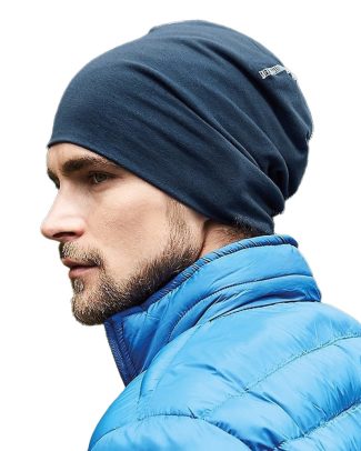 Wintermuts Oslo - navy blauw - volwassenen - Katoen/Elasthan - sport muts beanie - gebreid