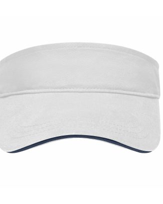 Myrtle Beach Zonneklep/pet - wit - 47 cm - verstelbaar