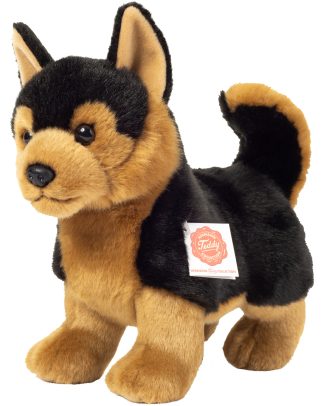 Knuffeldier hond Herdershond - zachte pluche stof - premium kwaliteit knuffels - 23 cm
