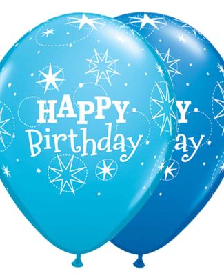 Blauwe Birthday Ballonnen 28cm - 25 stuks