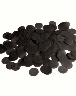 Carnaval strooi confetti zwart - papier - 100 gram - feest decoratie confetti
