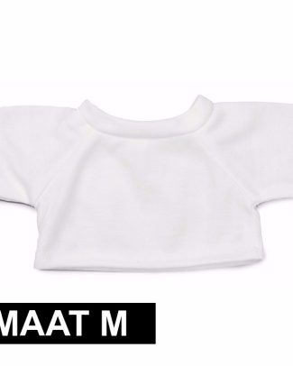 Clothies knuffel kado shirt M wit met ruimte voor tekst
