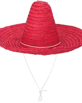 Carnaval verkleed Sombrero hoed Fiesta - rood - volwassenen - polyester - Luxe uitvoering