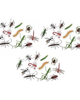 36x Plastic enge Halloween beestjes insecten