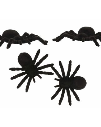 4x Nep spinnen 10 cm Halloween decoratie