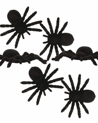 6x Nep spinnen 10 cm Halloween decoratie