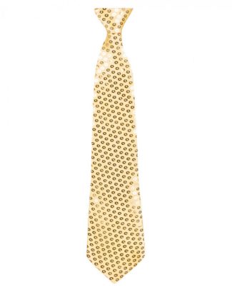 Stropdas Pailletten Goud