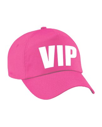 Roze VIP verkleed pet / cap voor volwassenen
