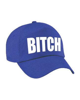 Blauwe Bitch verkleed pet / cap voor volwassenen