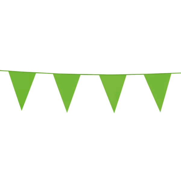 Licht Groene Vlaggenlijn - 10 meter