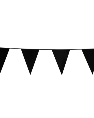Zwarte vlaggenlijn - 10 meter