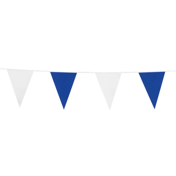 Vlaggenlijn Blauw/Wit 10mtr
