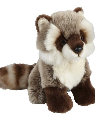 Wasberen speelgoed artikelen wasbeer knuffelbeest grijs 18 cm