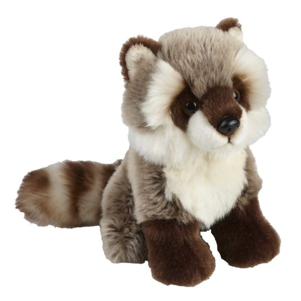 Wasberen speelgoed artikelen wasbeer knuffelbeest grijs 18 cm