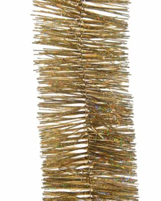 2x Kerstboom folie slinger goud 270 cm