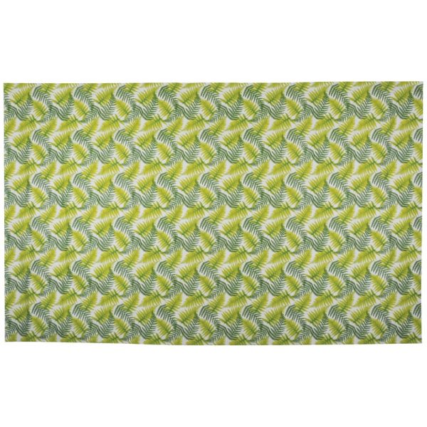 Groen tafelkleed Varen print 220 cm
