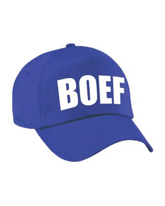Blauwe Boef verkleed pet / cap voor volwassenen