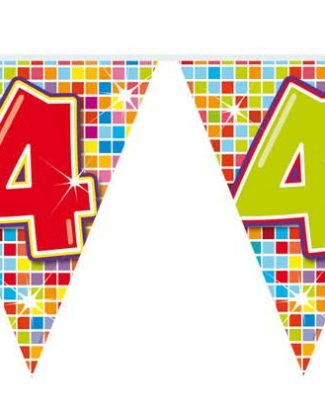 4 jaar mini vlaggenlijn blocks - 3 meter