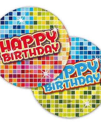 Borden Birthday Blocks 18cm - 6 stuks