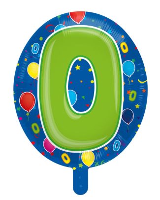 Cijfer 0 Folieballon - 56cm