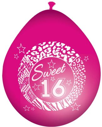 Sweet 16 Roze Ballonnen - 8 stuks