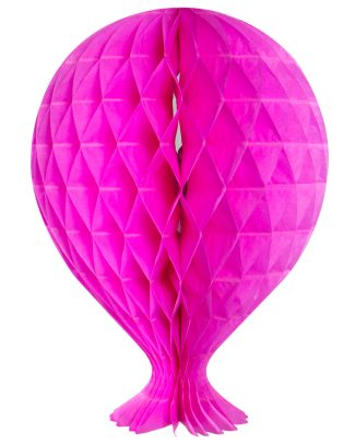 Neon Roze Honeycomb Ballon - 37cm