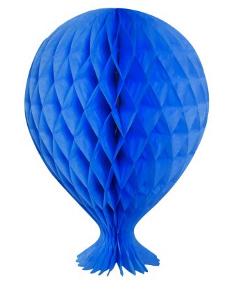 Blauwe Honeycomb Ballon - 37cm