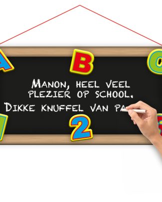Kinderfeestje ABC Deurbord