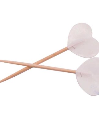 Prikkers witte hartjes - 50 stuks