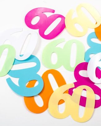 60 Jaar Tafelconfetti XL