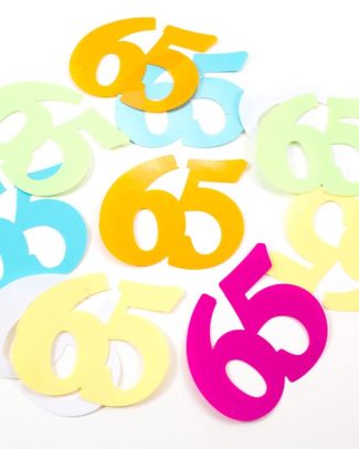 65 Jaar Tafelconfetti XL