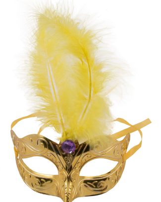 Venetiaans masker metallic goud