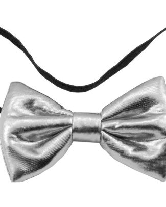 Strikje metallic zilver