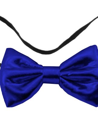 Strikje metallic blauw