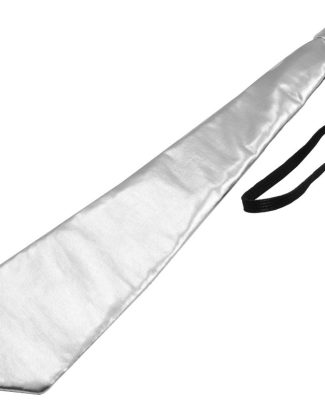 Stropdas metallic zilver