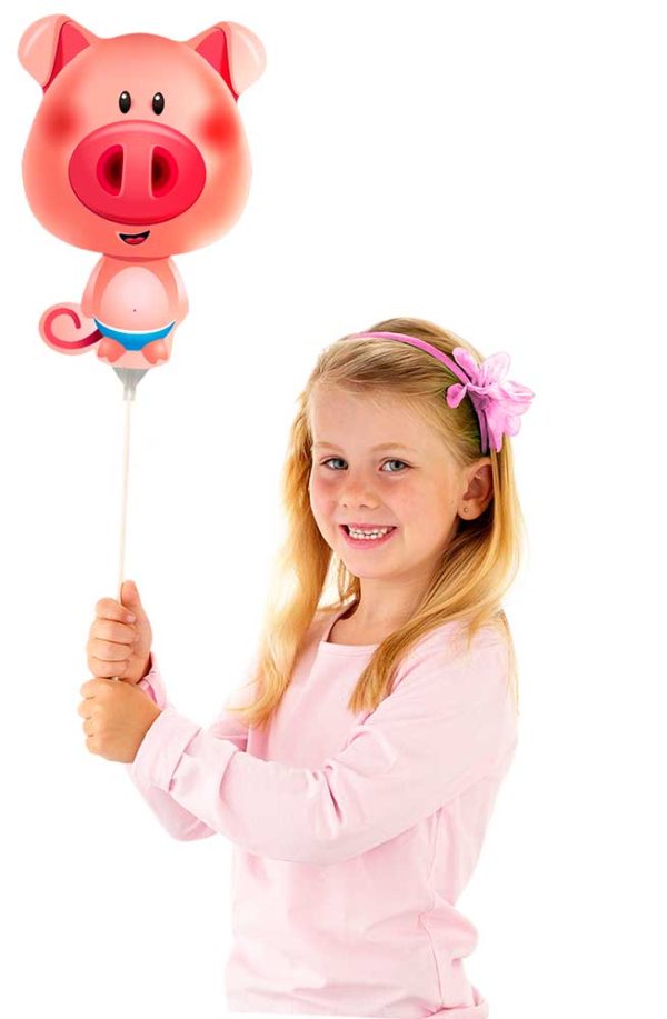 Mini figuurballon Varken