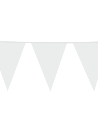 Witte XL Vlaggenlijn  - 10 meter