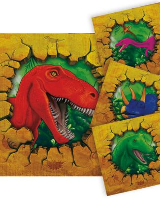 Dinosaurus Servetten - 16 stuks