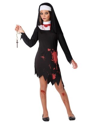 Horror Non verkleed kostuum - zwart/wit - voor kinderen - 2-delig
