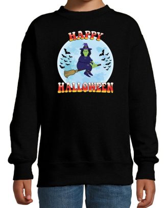 Happy Halloween heks verkleed sweater zwart voor kinderen