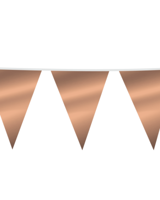 Metallic Rosé Gouden Vlaggenlijn - 6mtr.