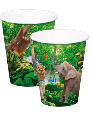 Safari Party Bekers 250ml - 8 stuks