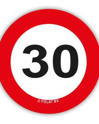 Confetti XL Verkeersbord 30