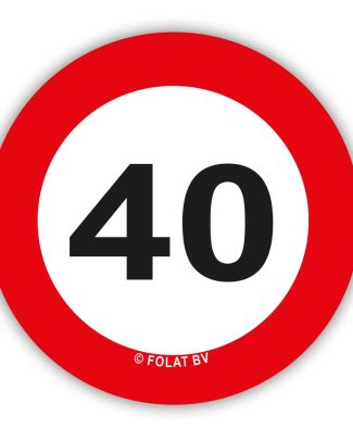 Confetti XL Verkeersbord 40
