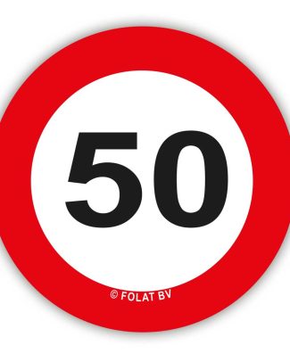 Confetti XL Verkeersbord 50