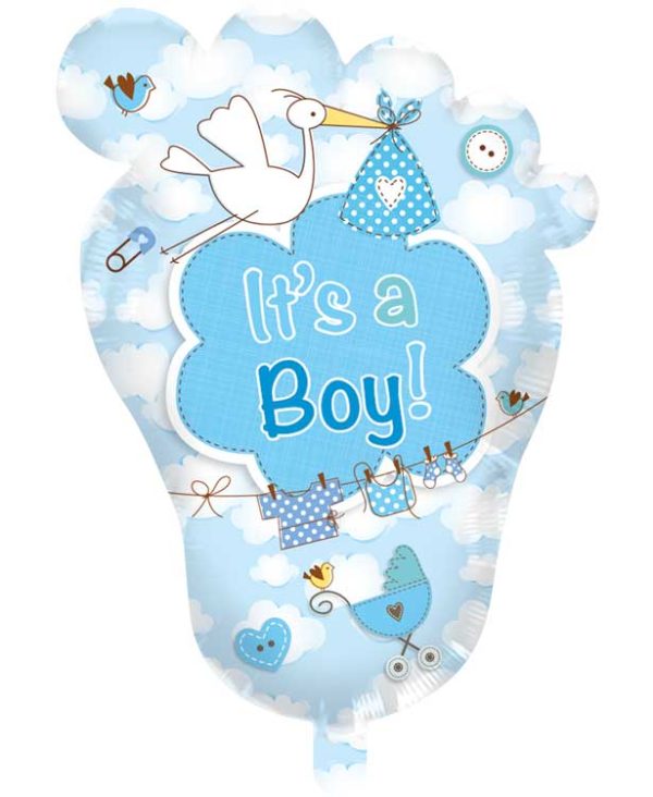 Babyvoetje It's a Boy! geboorteballon