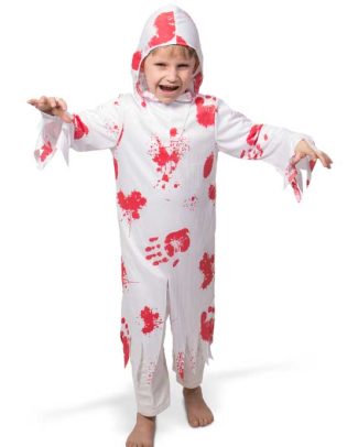 Spoken kostuum met bloed Halloween kinderen - maat 98-116