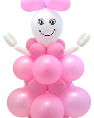 Geboorte Meisje Ballonnen Knutsel Set