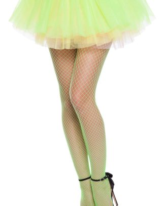 Neon Groene Visnet Panty